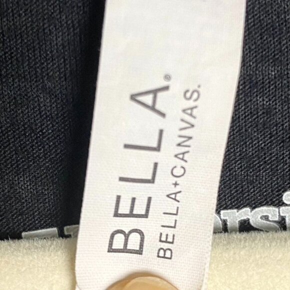 Bella Canvas University Tees Alpha Chi Omega Black V-Neck Tee Size Medium - Picture 4 of 11